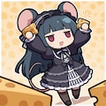 チーズ食べるゴスロリネズミ娘 4枚目