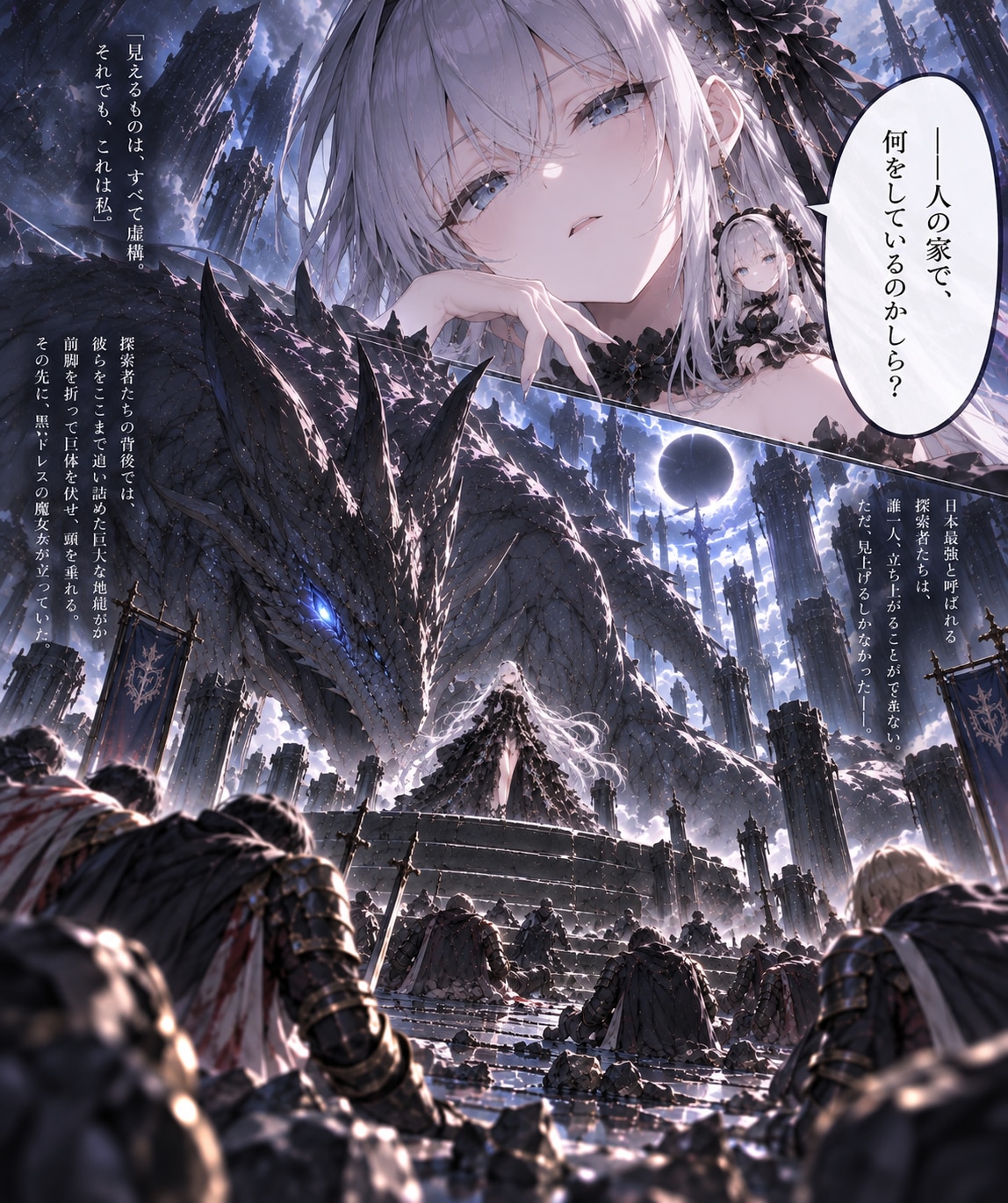 【虚構の魔女】第1話 初探索、一歩で魔女 | の人気AIイラスト・グラビア