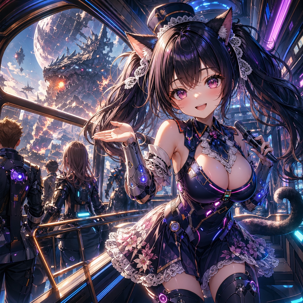 黒ツイにゃん。異世界バスツアー