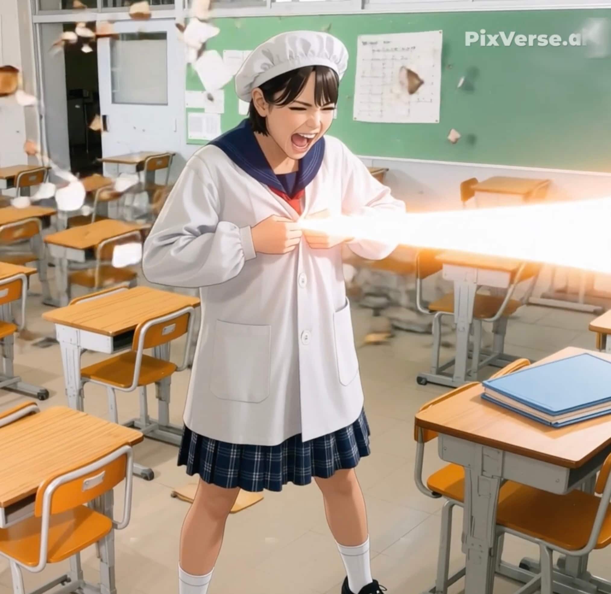 給食当番（激闘編1） | の人気AIイラスト・グラビア