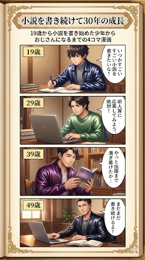 小説を書き続けて30年の成長 | の人気AIイラスト・グラビア