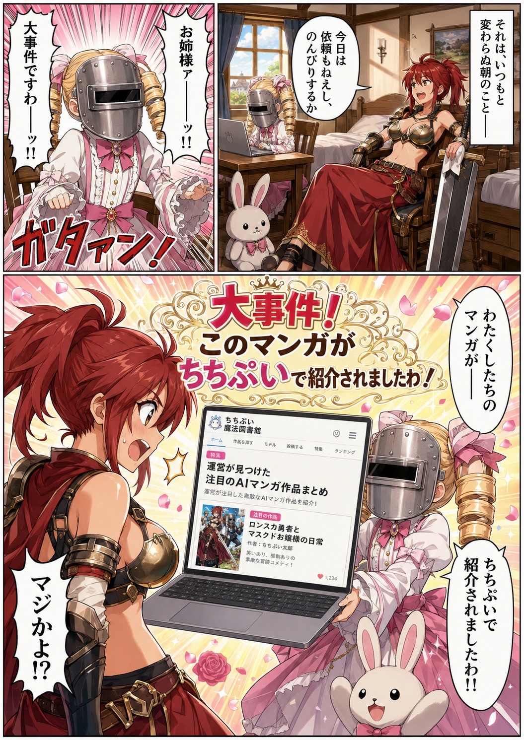このマンガがちちぷい魔導図書館で紹介されましたわ！