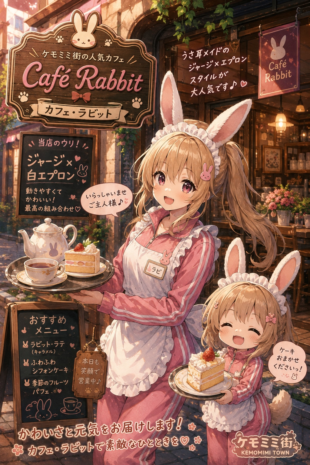 カフェ・ラビット🐰 | の人気AIイラスト・グラビア