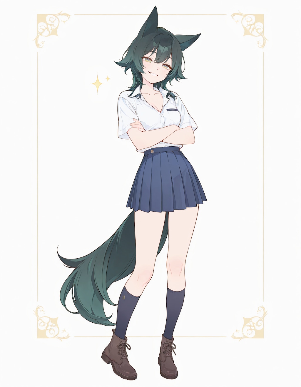狼女と狐娘