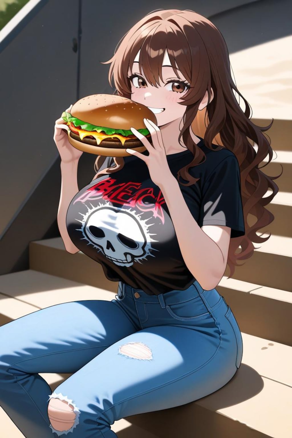 うちの子　茶髪のお姉さん