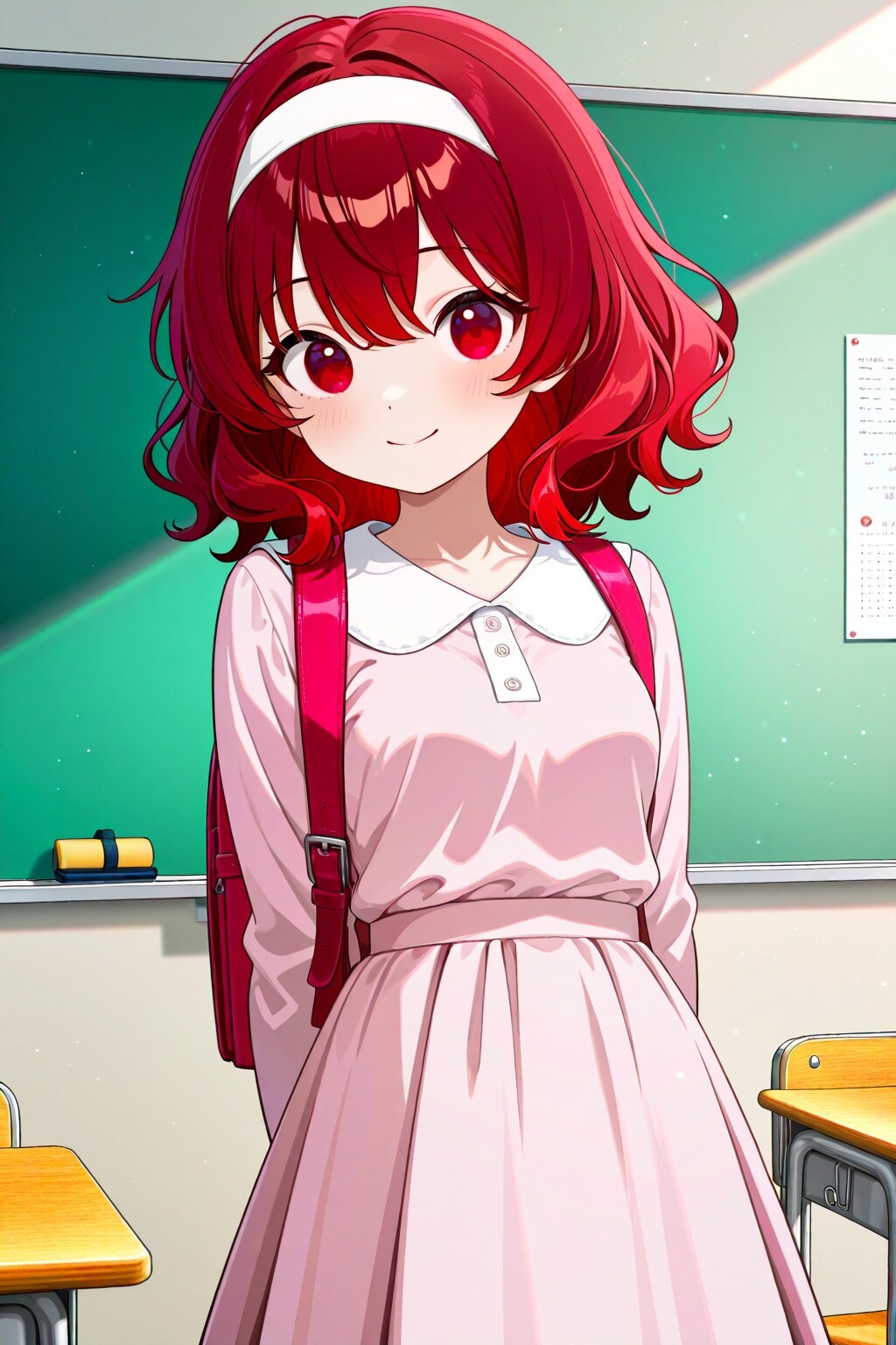 ランドセル背負うレンちゃん