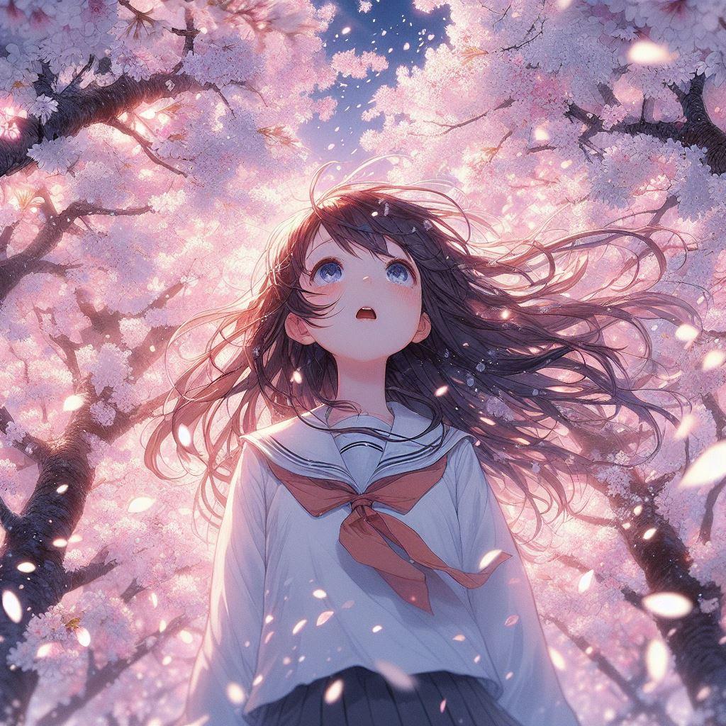桜舞い散る