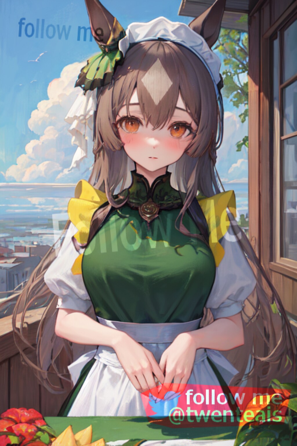 メイド姿のサトノダイヤモンド