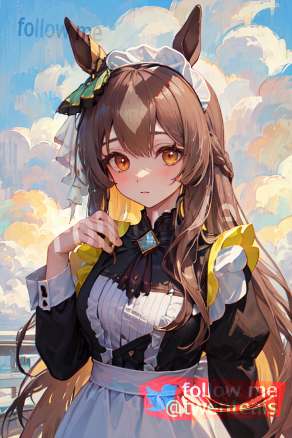 メイド姿のサトノダイヤモンド