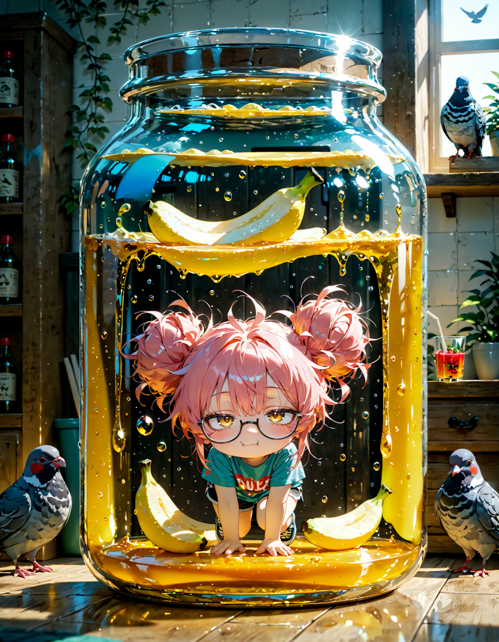 今日は何の日？　鳩の日。鳥と人との共生の日。バナナの神様・バナナジュースの日