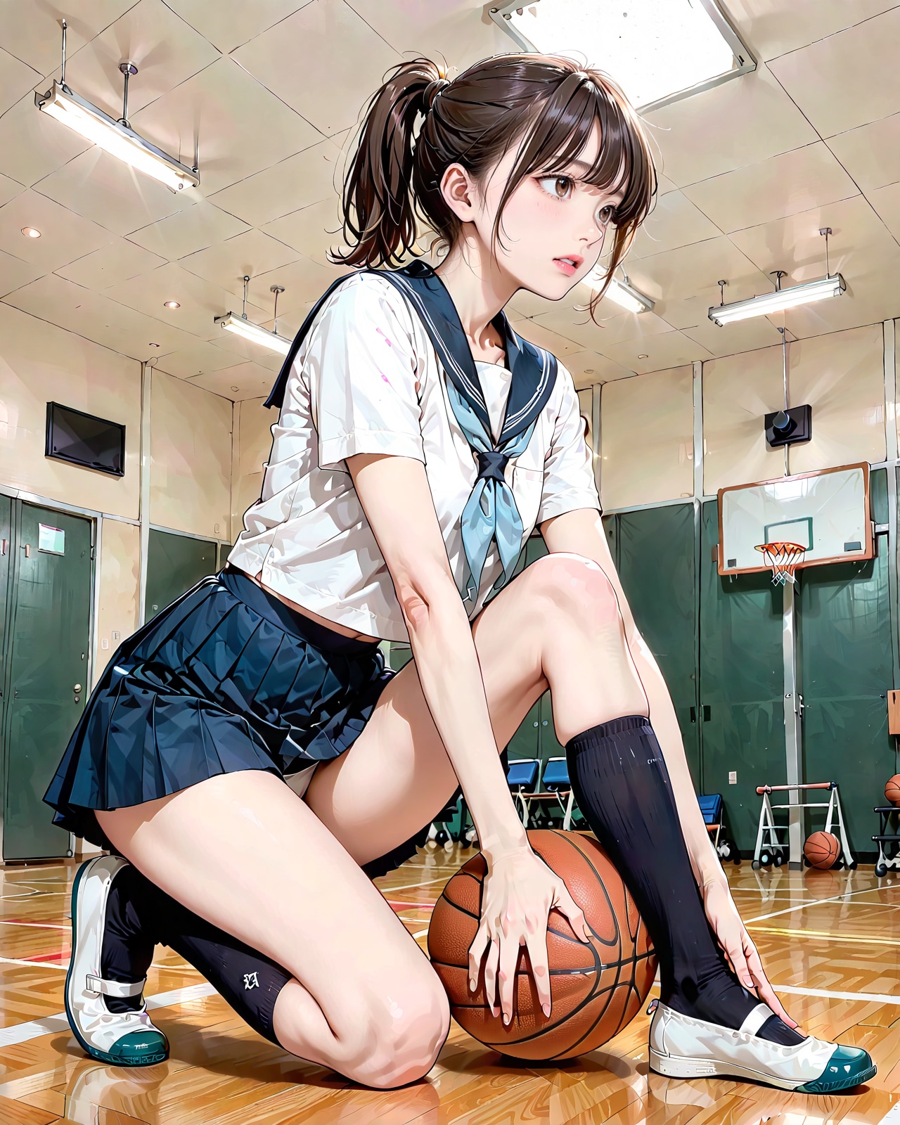制服バスケ