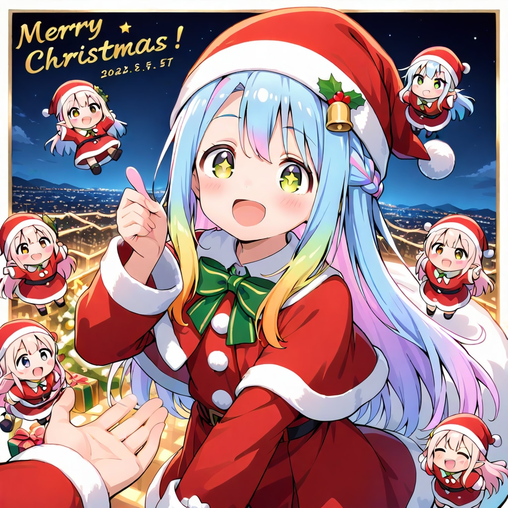 サンタが街にやって来る