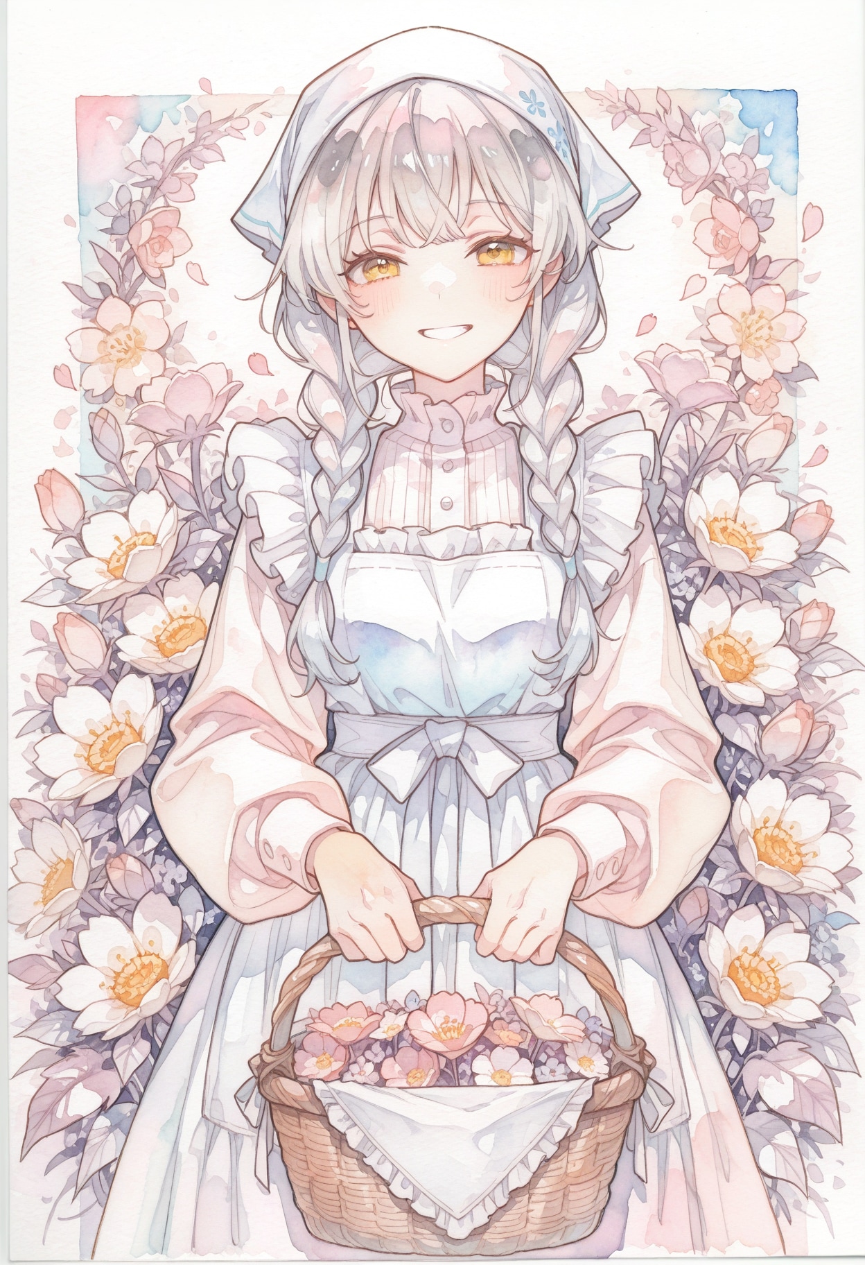 看板娘　flowers | の人気AIイラスト・グラビア