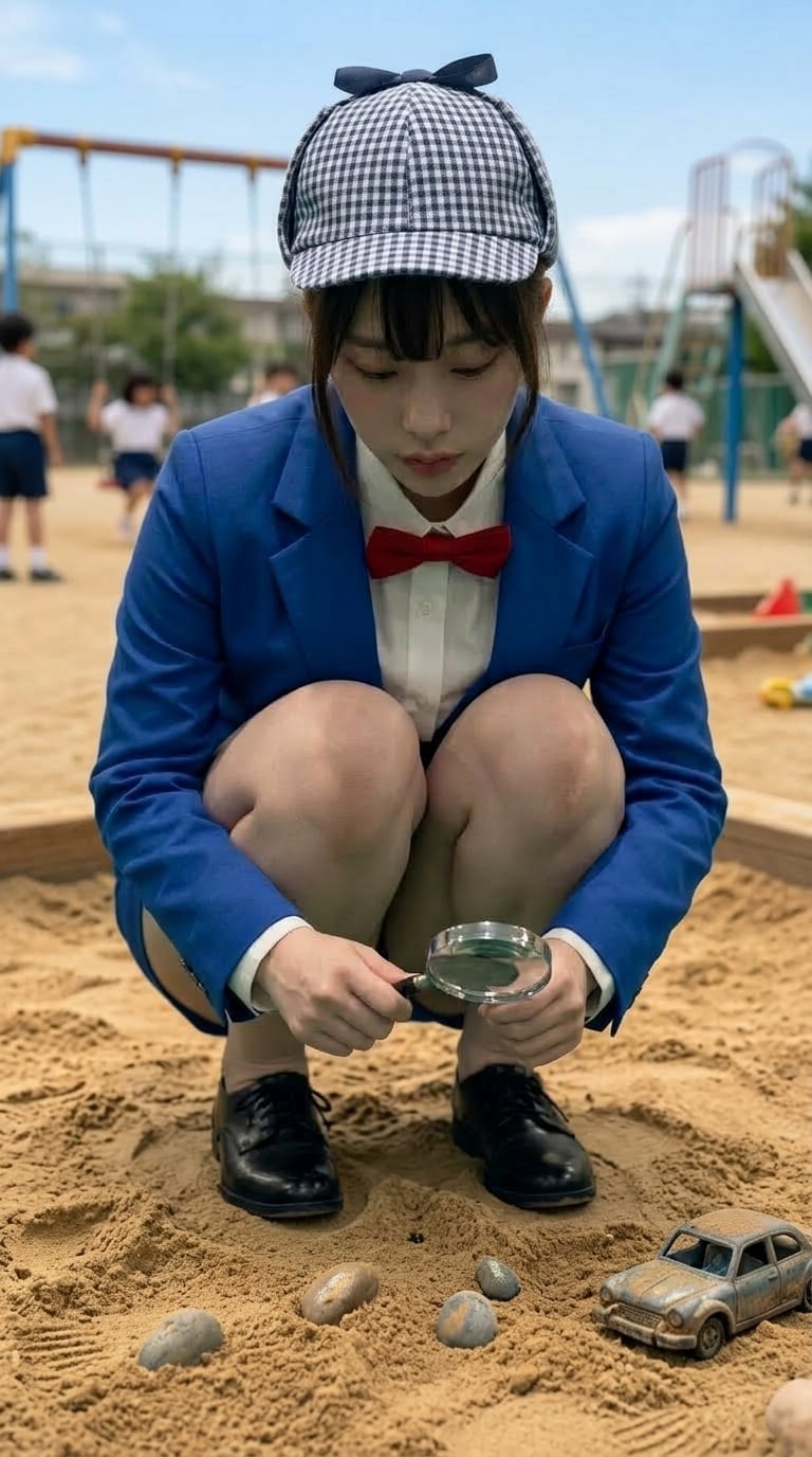 JKに転生したコナンくん(砂場でボッチ)