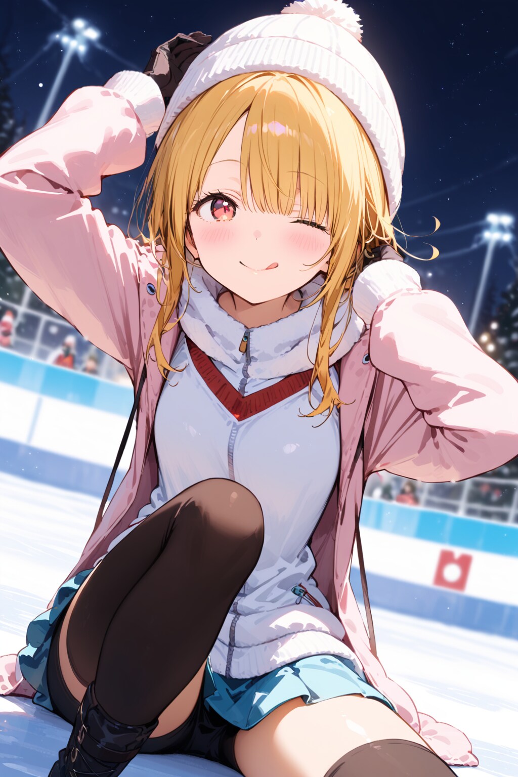 氷上のあざとい少女