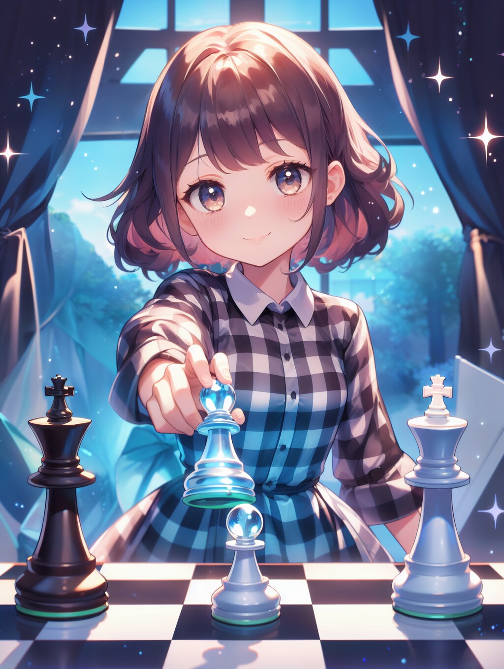 Check chess queen