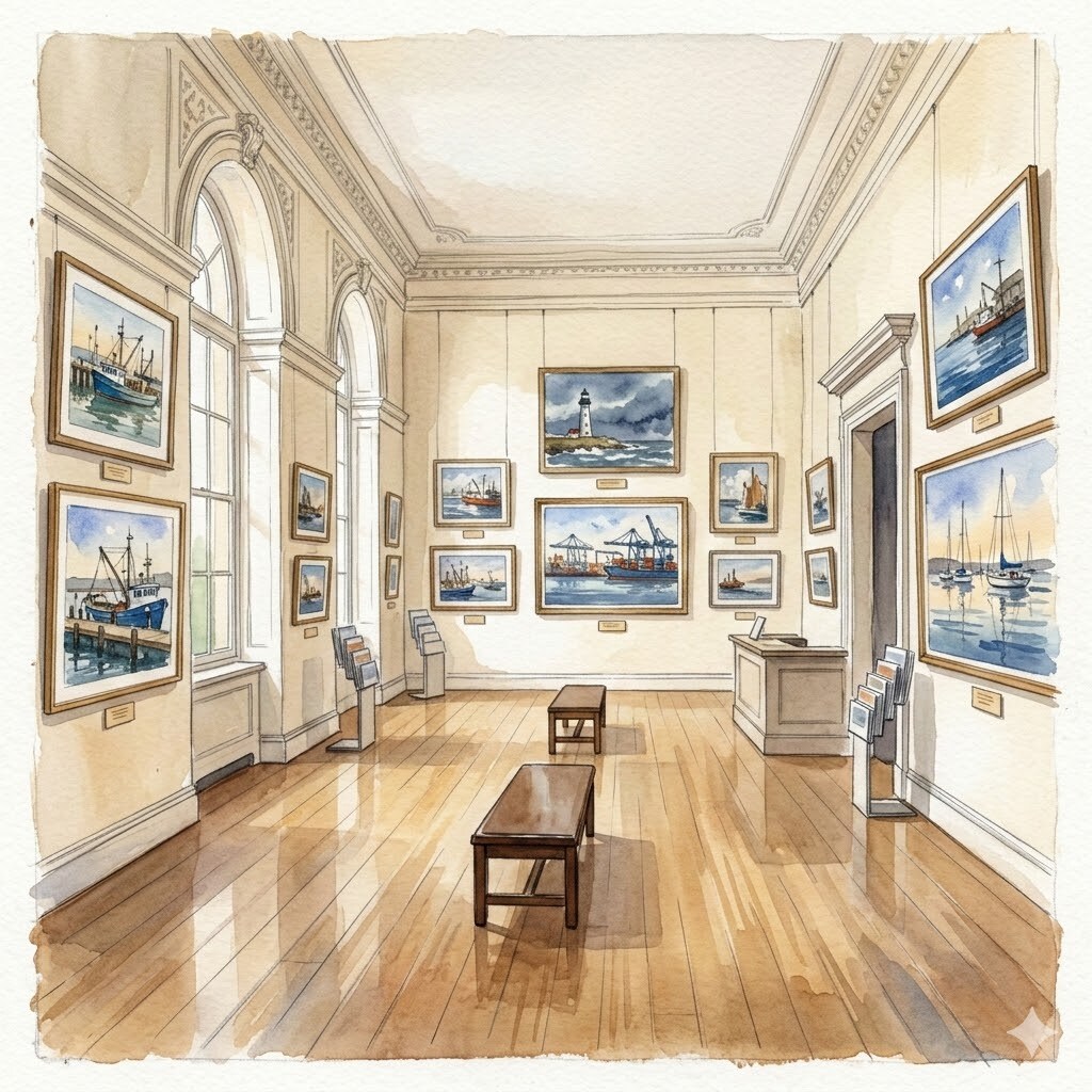 港の風景画展 | の人気AIイラスト・グラビア