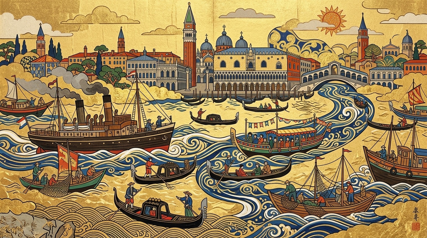 ヴェネチアの賑わい | の人気AIイラスト・グラビア