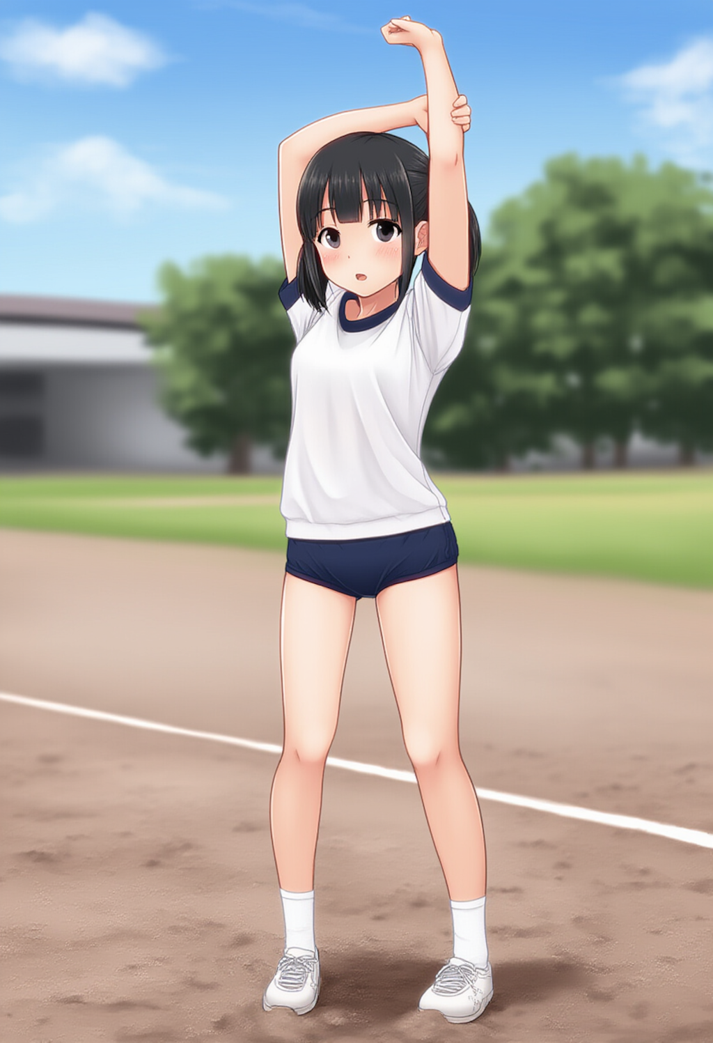 体操服 ブルマ 体操服の下は下着着用禁止だよっ(昭和謎ルール)