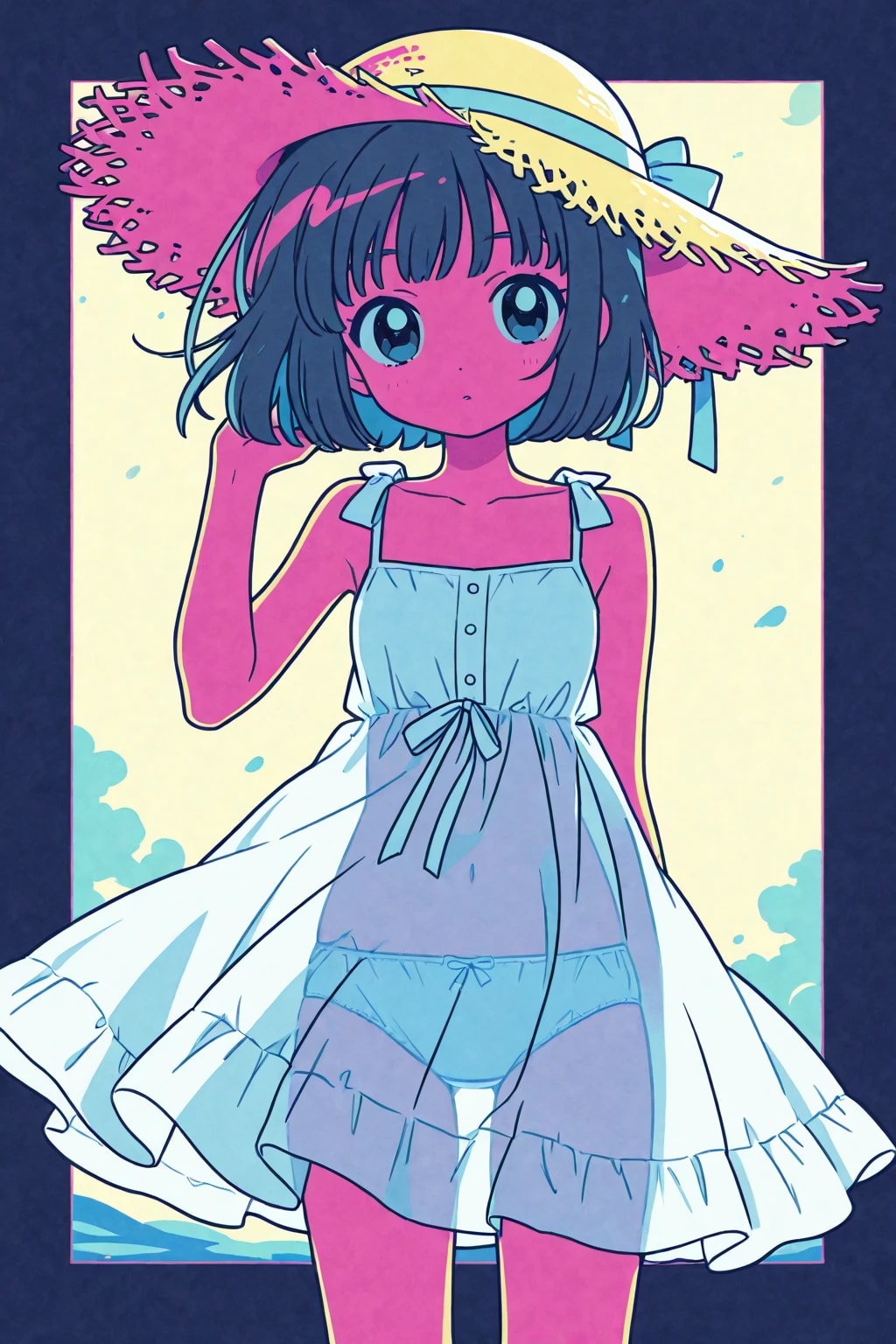 透け透けサンドレス