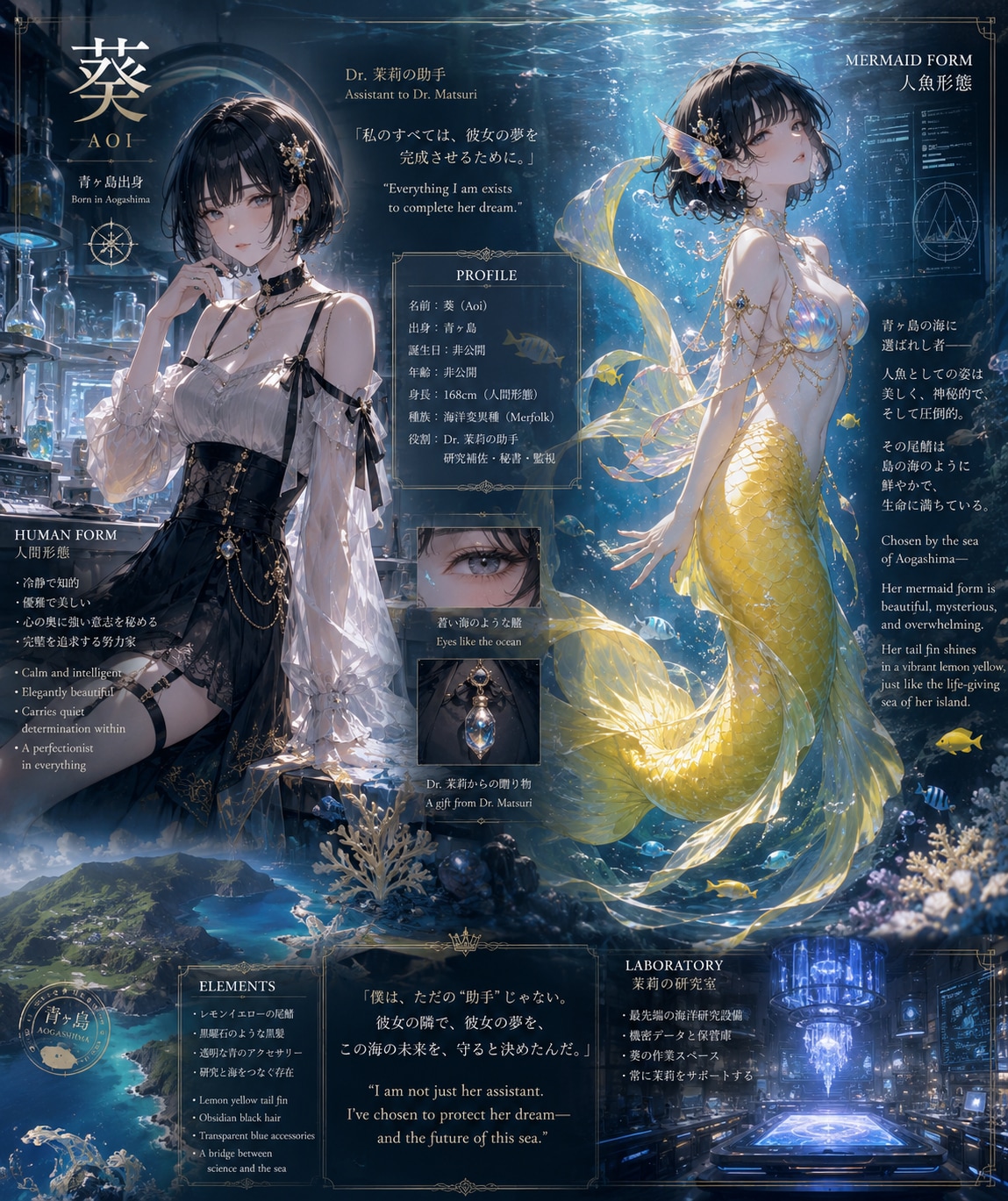 女装美少年の人魚化の末路？