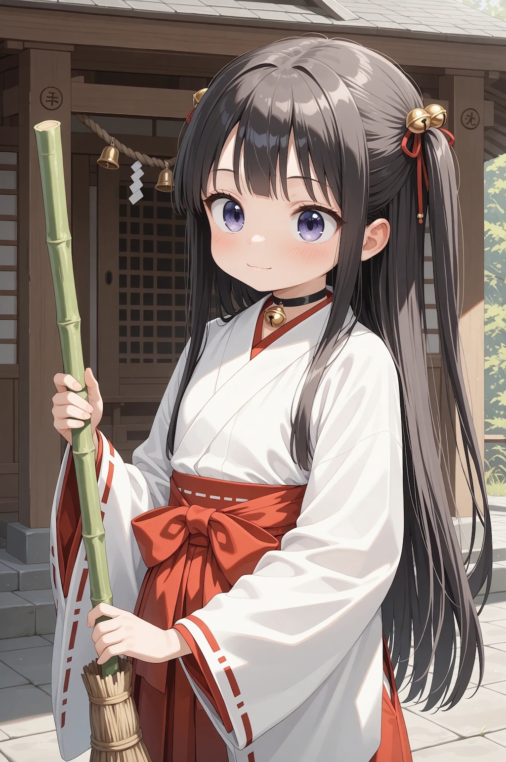 働き者の巫女ちゃん