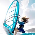 ウインドサーフィン女子高生 8枚目