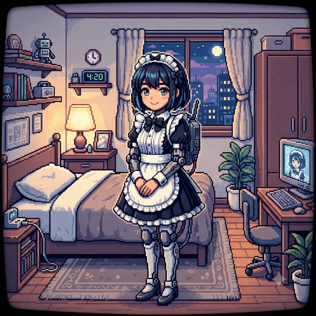 専属メイド(未来の姿) | の人気AIイラスト・グラビア