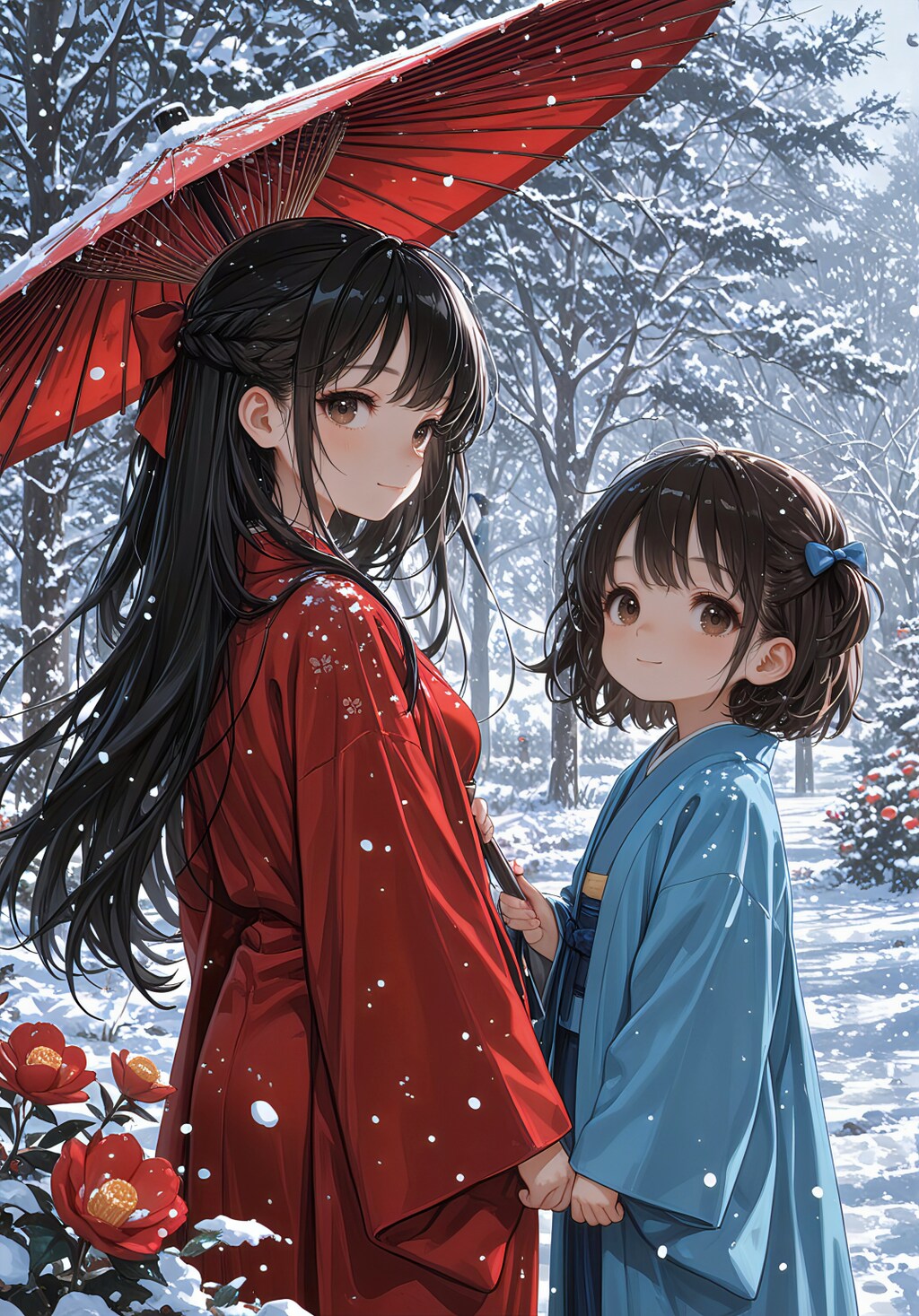 雪椿の姉妹