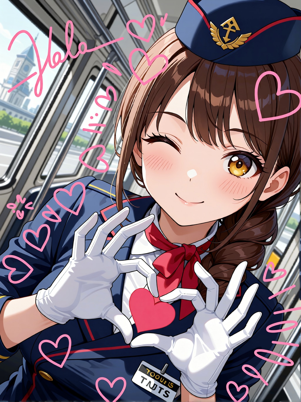 #バスガイド#手書き加工 | の人気AIイラスト・グラビア