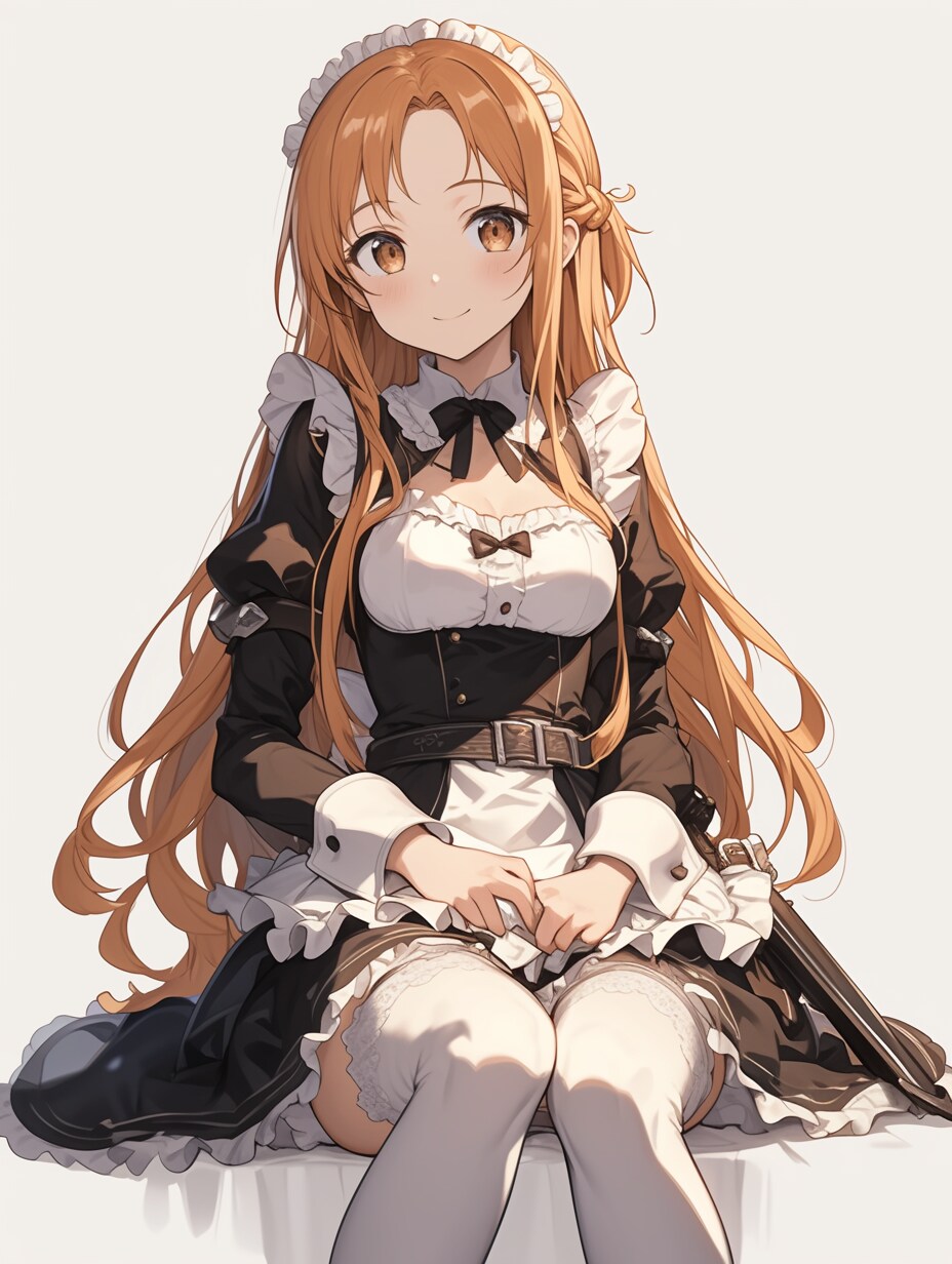 今日からアスナのメイドシリーズ始めます。 「よろしくお願いします、ご主人様」