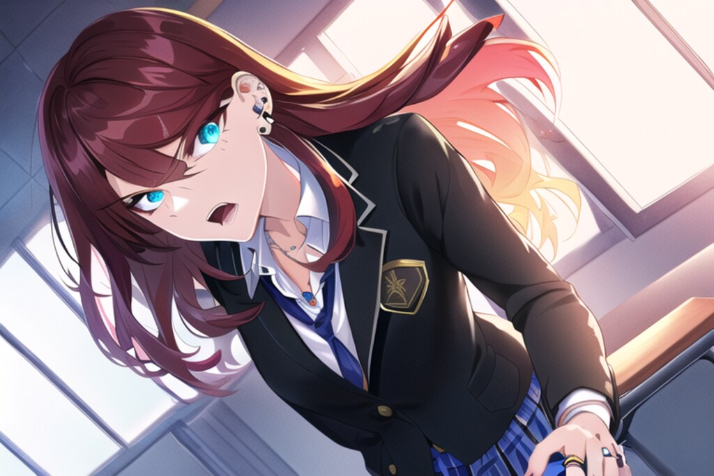 キャルJKに睨まれてみた