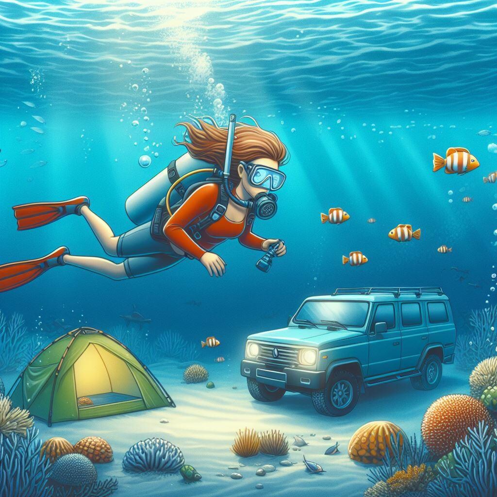 【謎画像】海底キャンプ