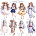 夏服コレクションな小さな女の子 2枚目