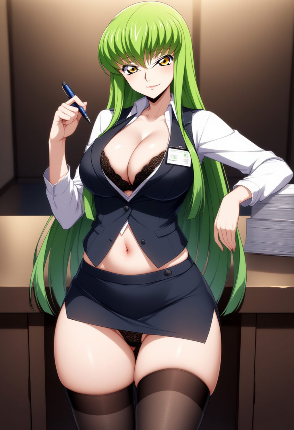 女性銀行員