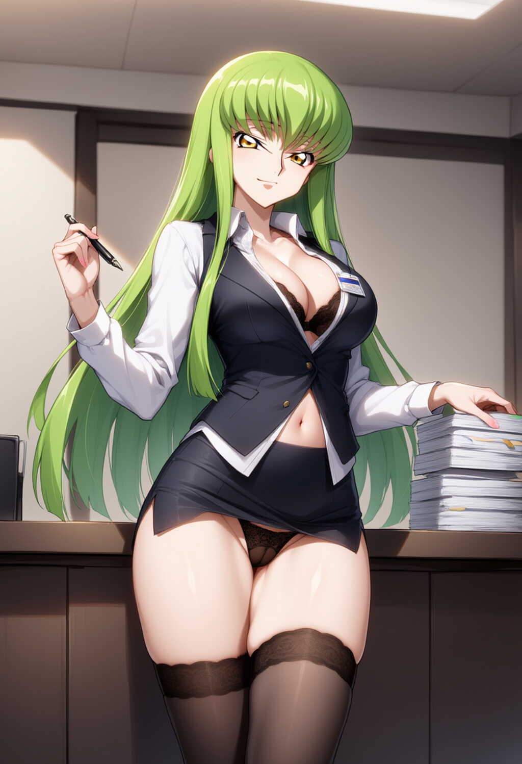 女性銀行員