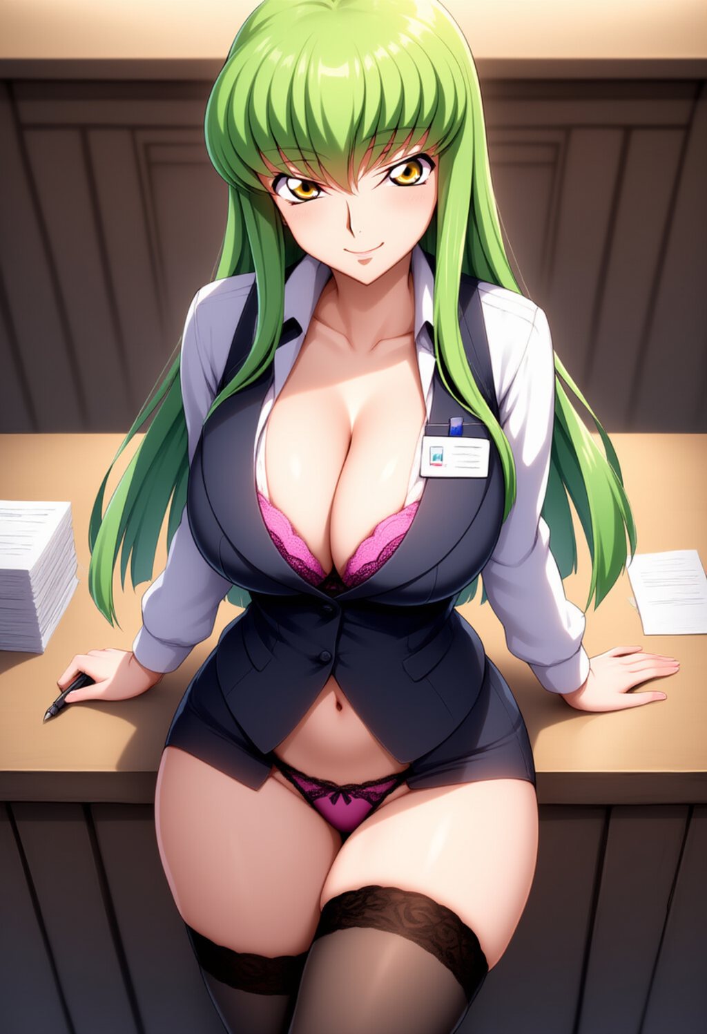 女性銀行員