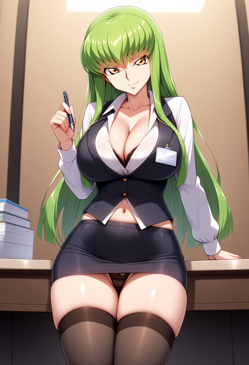 女性銀行員