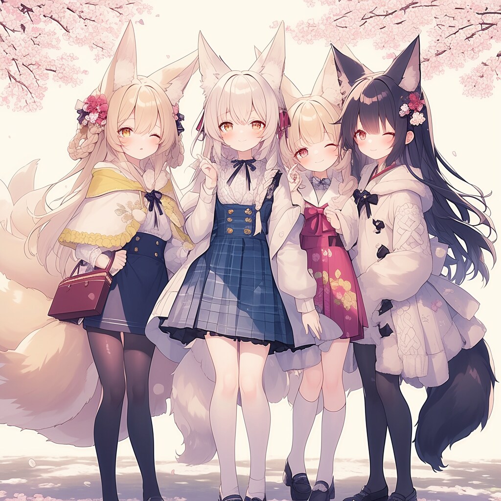 狐耳娘とハーレムデート