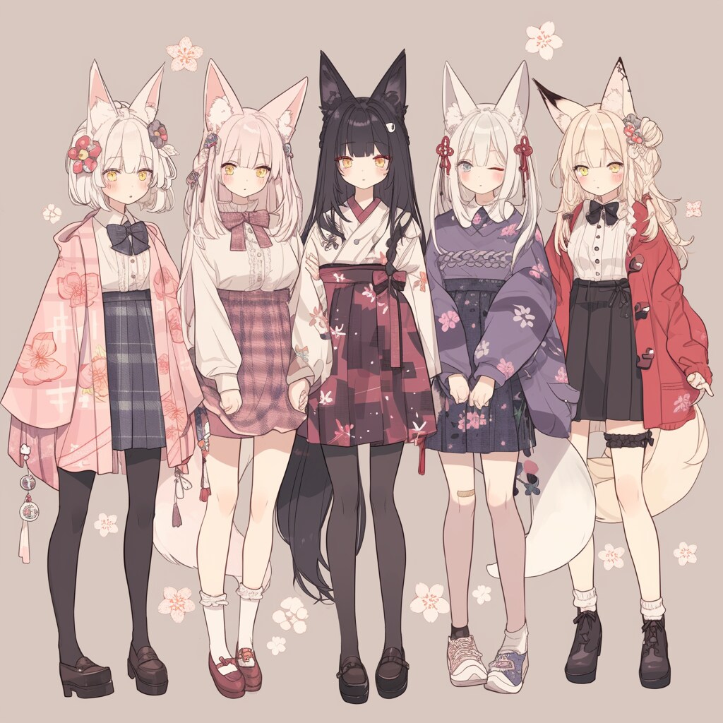 狐耳娘とハーレムデート