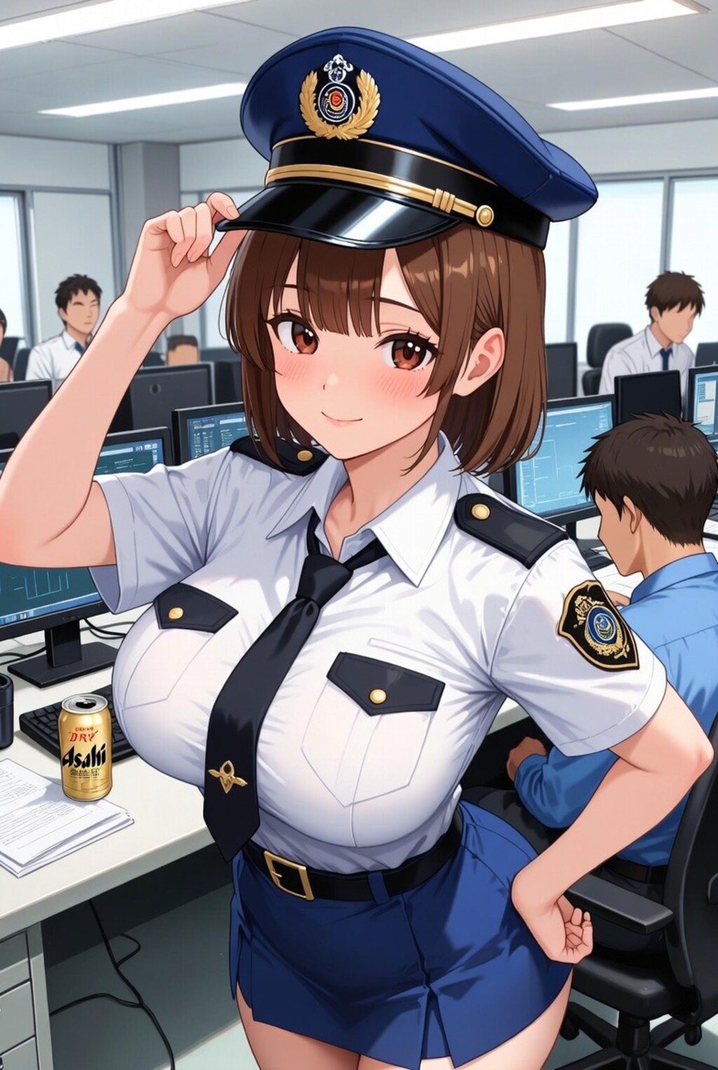 grokで婦警コスチューム