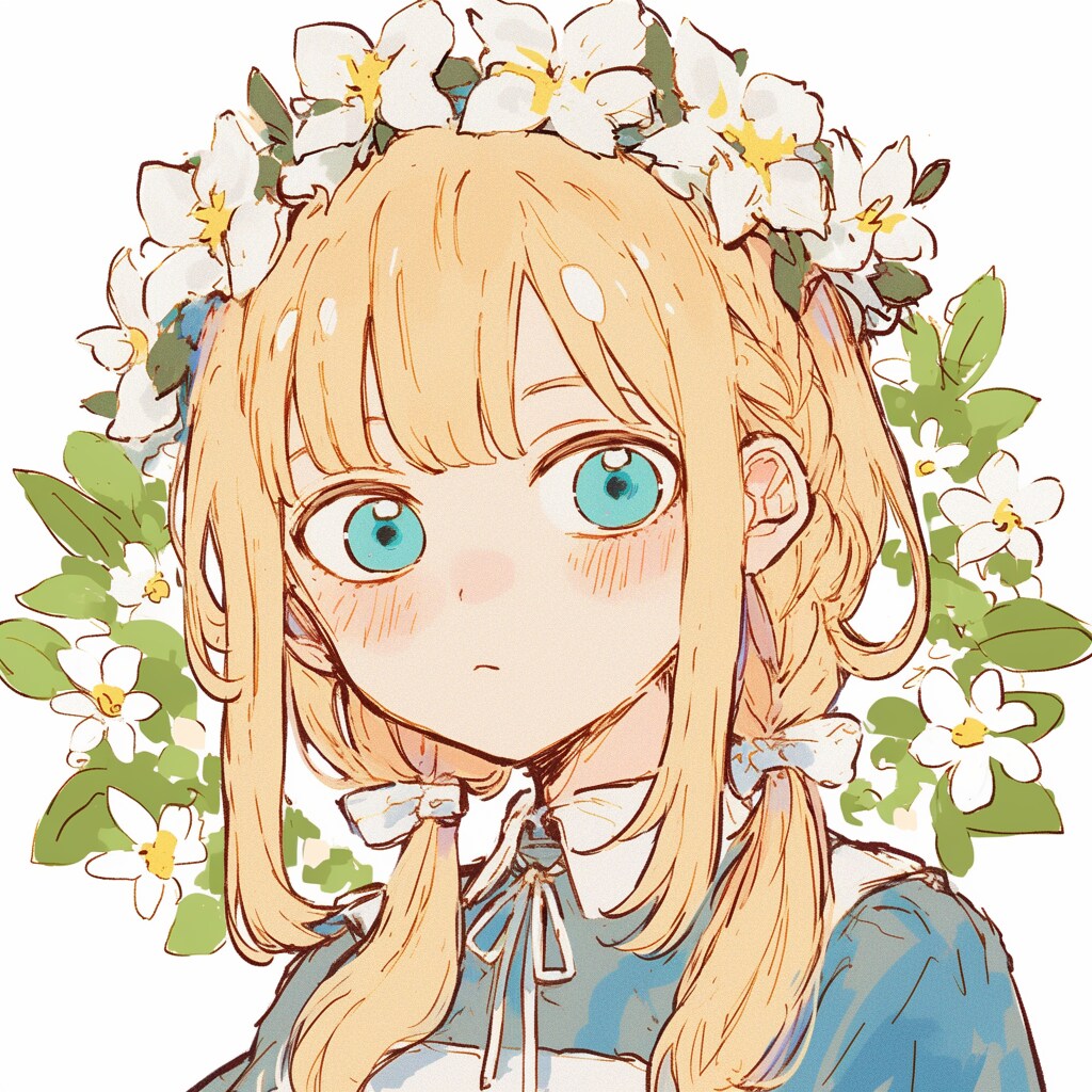 花の髪飾り | の人気AIイラスト・グラビア