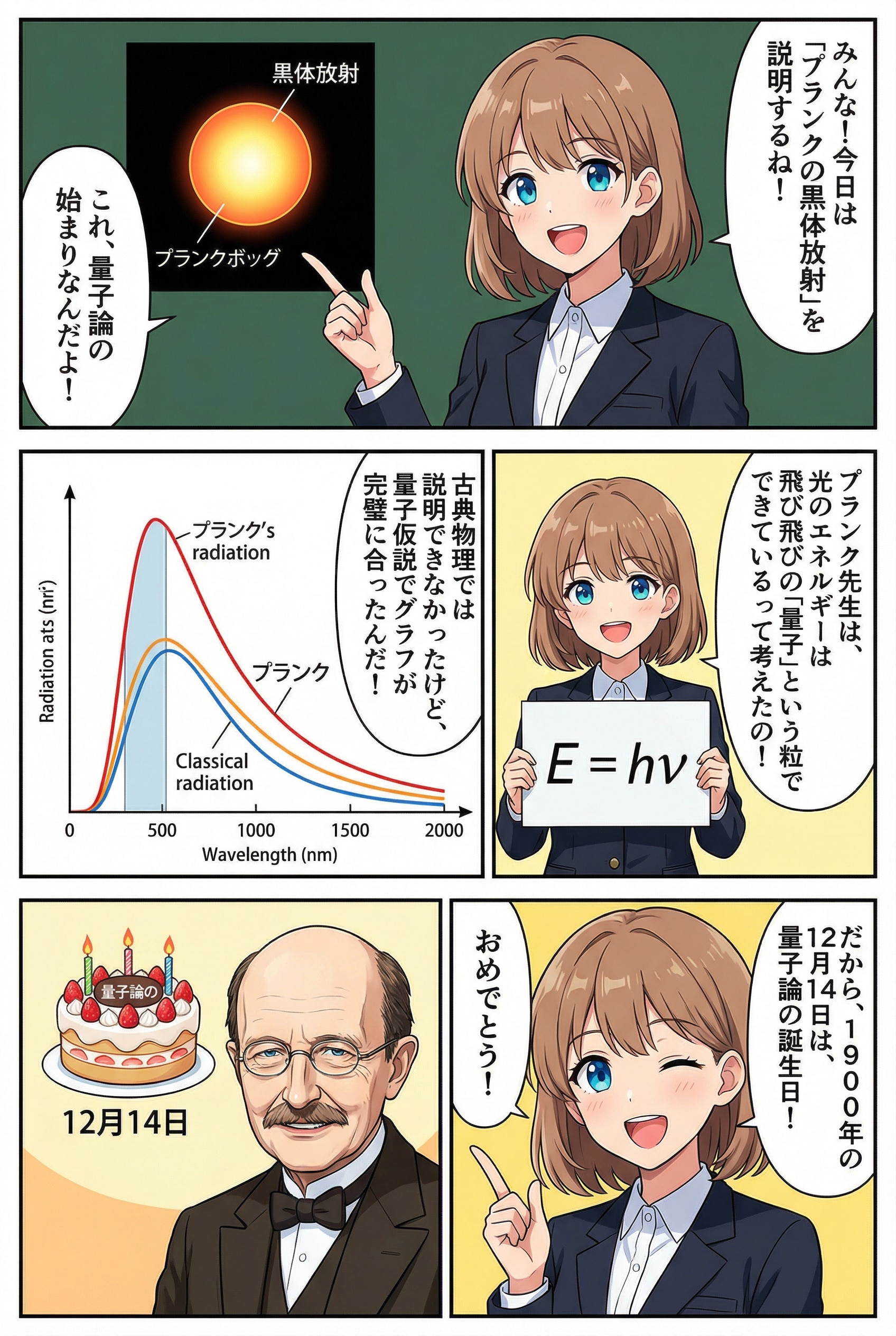 量子論の誕生日 | の人気AIイラスト・グラビア