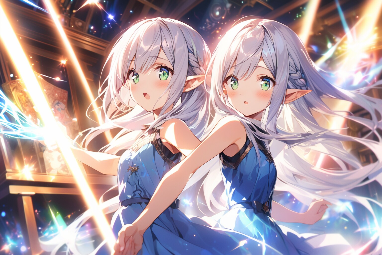 魔法の練習(分身) | の人気AIイラスト・グラビア