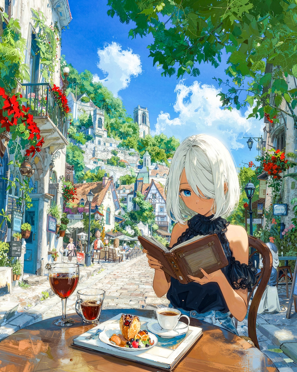 本とケーキと、ひとり時間