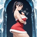 (5枚)クリスマスの生足サンタガール 4枚目