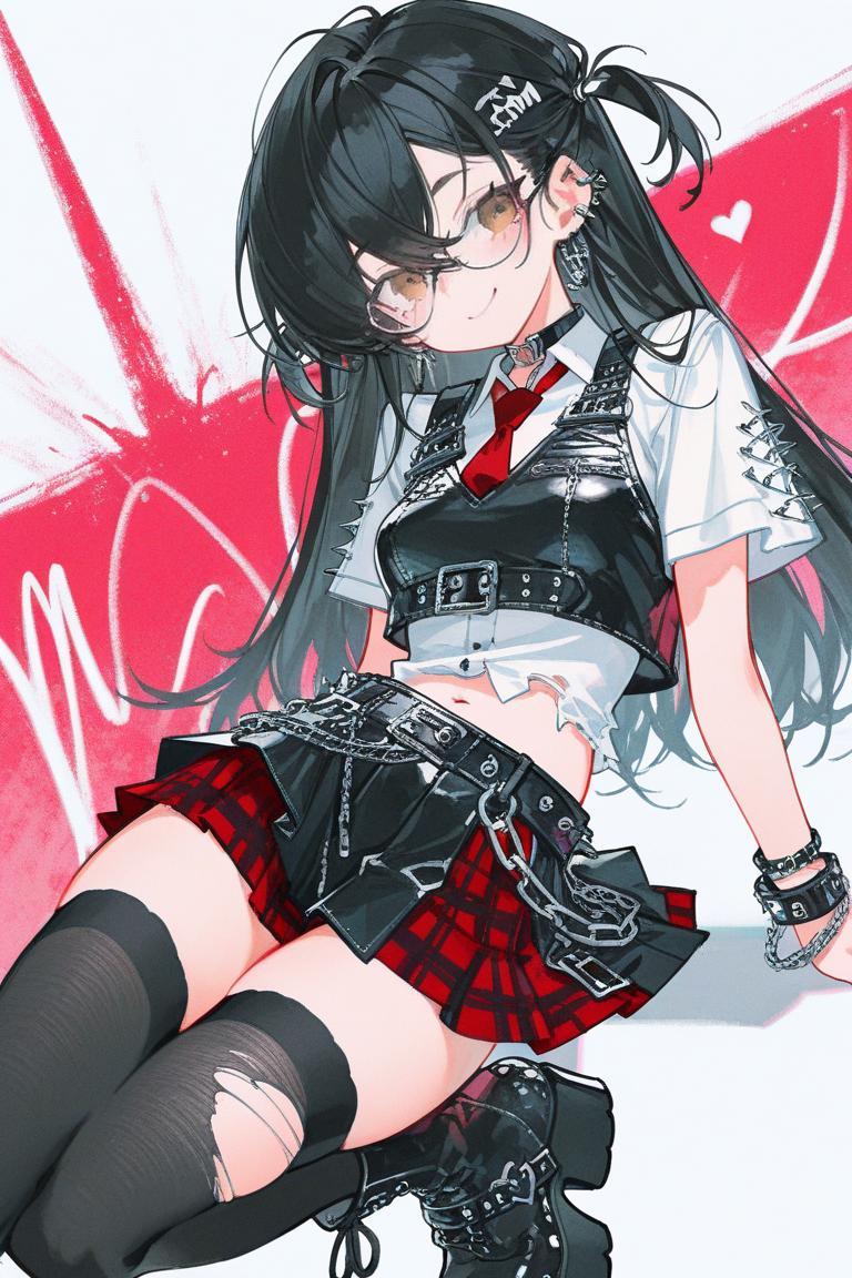 <うちの子ちゃん&先輩ちゃん>PUNK | の人気AIイラスト・グラビア