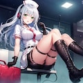 銀髪緑眼 3枚目