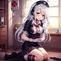 銀髪緑眼 5枚目