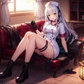 銀髪緑眼 10枚目